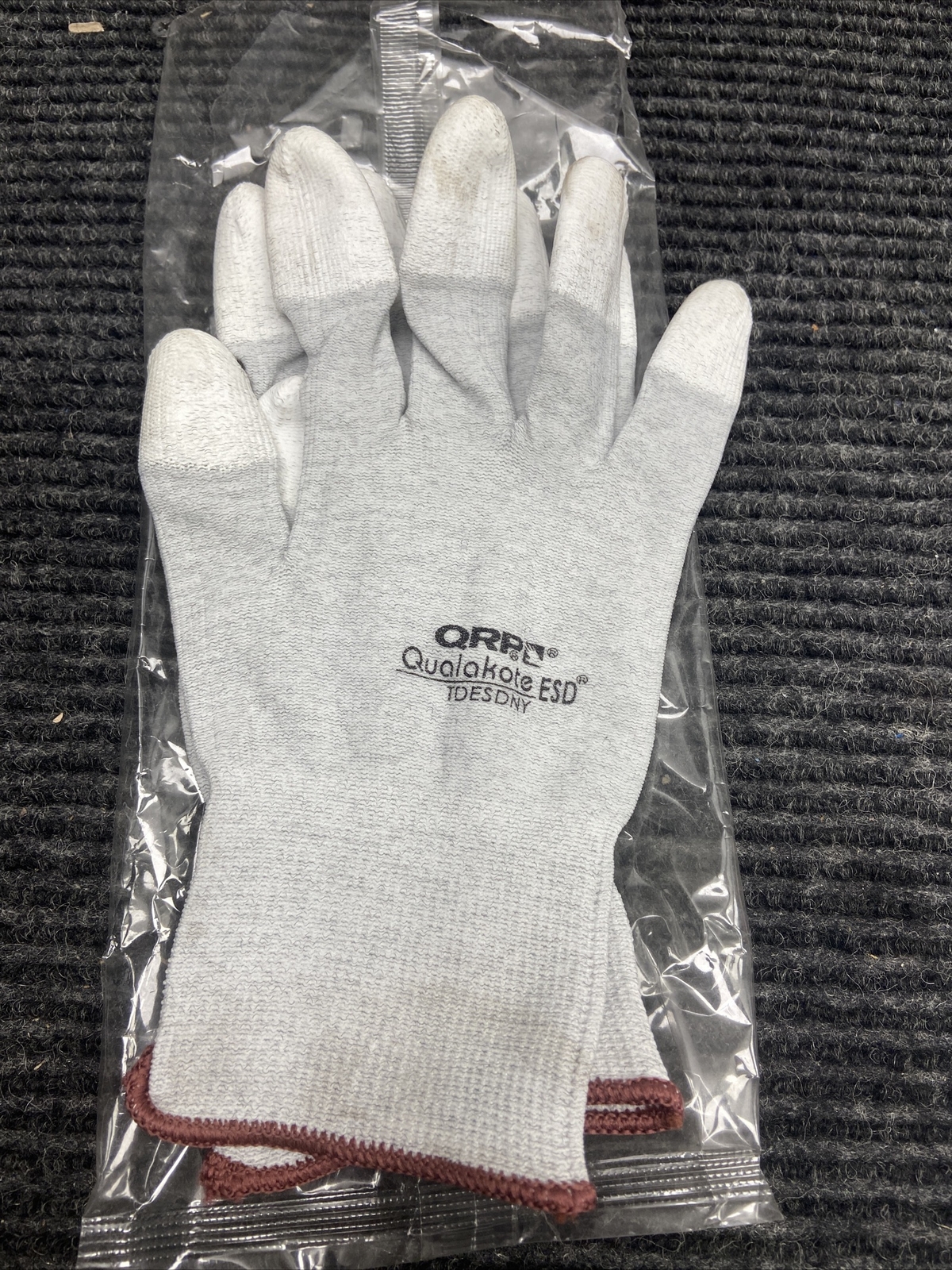 New lot of 7 QRP TDESDNY  Qualakote ESD Inspection/Assembly Gloves - Large-