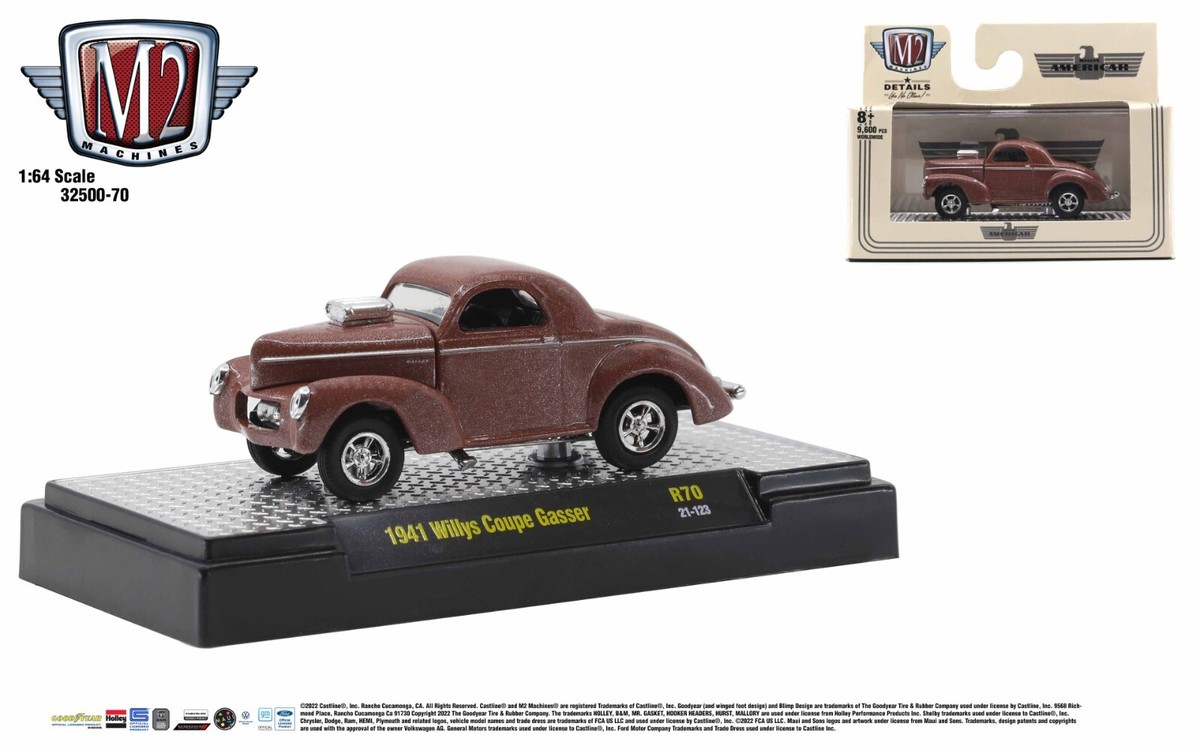 M2マシーン 1970 ダッジCOE & 1941 ウィリス・クーペ・ガッサー M2 Machines 1941 Willys Gasser Auto-Thentics/Gassers R70 Limited