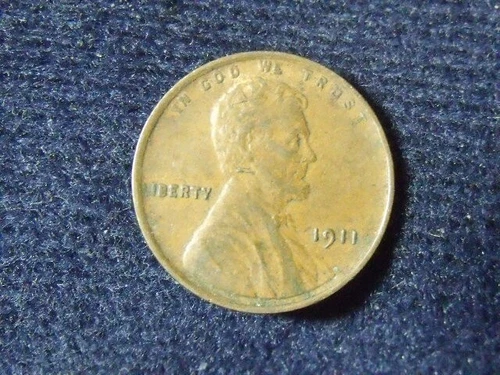 1911 LINCOLN WHEAT PENNY 1c COIN  NICE XF COIN  SHIPS FOR FREE  AB53