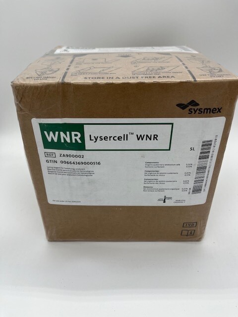 Sysmex Lysercell WNR ZA900002 Hematology Analyzer Lysing Reagent