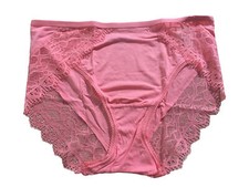 NEW Soma Embraceable Enchanting Lace High-Leg Brief Panty Pink Size S NWT