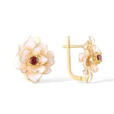 18k Yellow Gold Plated Hoop Earrings Gorgeous Women Cubic Zirconia Party Jewelry