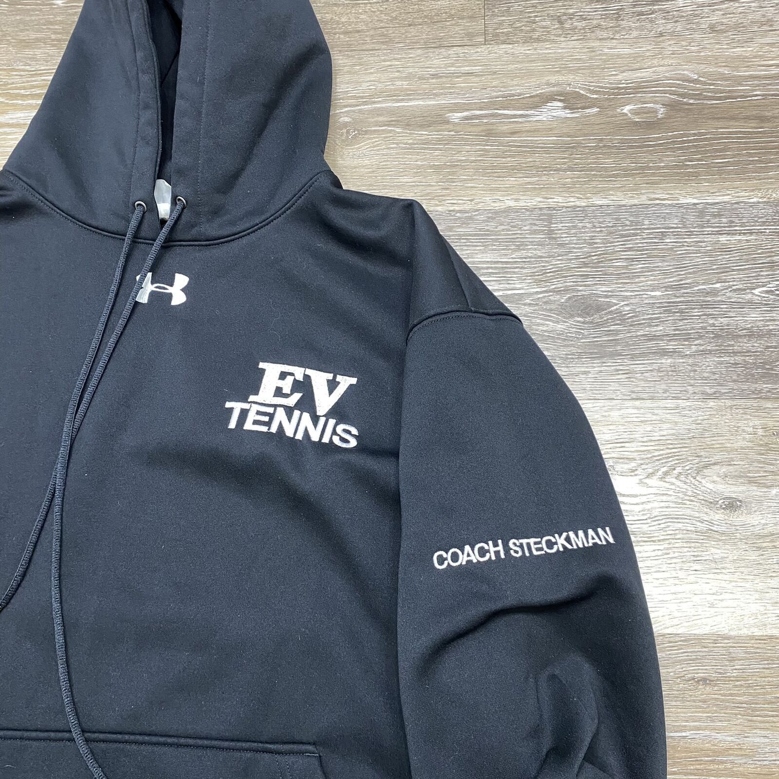 UNDER ARMOUR Drawstring Closure Pullover Black Ho… - image 4