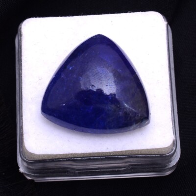 54.00 Cts Natural Tanzanite Untreated Trillion Cabochon Certified Loose Gemstone
