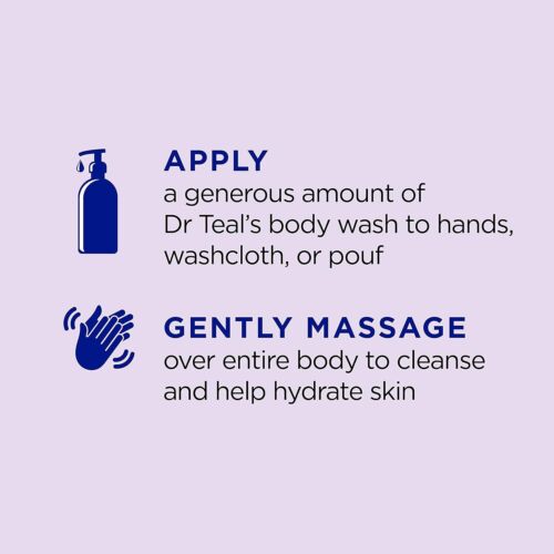 Dr Teal's Body Wash with Pure Epsom Salt, Soothe and Sleep with Lavender, 24 - Picture 4 of 8