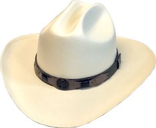 New Cream Canvas Cowboy Cowgirl Hat Western Kids Size