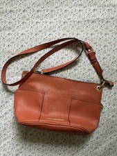 Steve Madden Shoulder Bag Handbag Orange Faux Leather Adjustable Straps