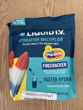 New 16ct Liquid I.V. Hydration Multiplier Electrolyte Drink Mix Firecracker