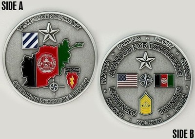 Task Force Southeast ''Operation Resolute Support'' Challenge Coin 2#11