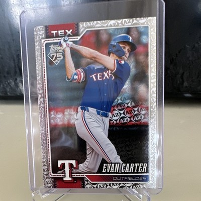 Topps 2026  Topps Series 1 Evan Carter #110 Texas Rangers Spring Training
