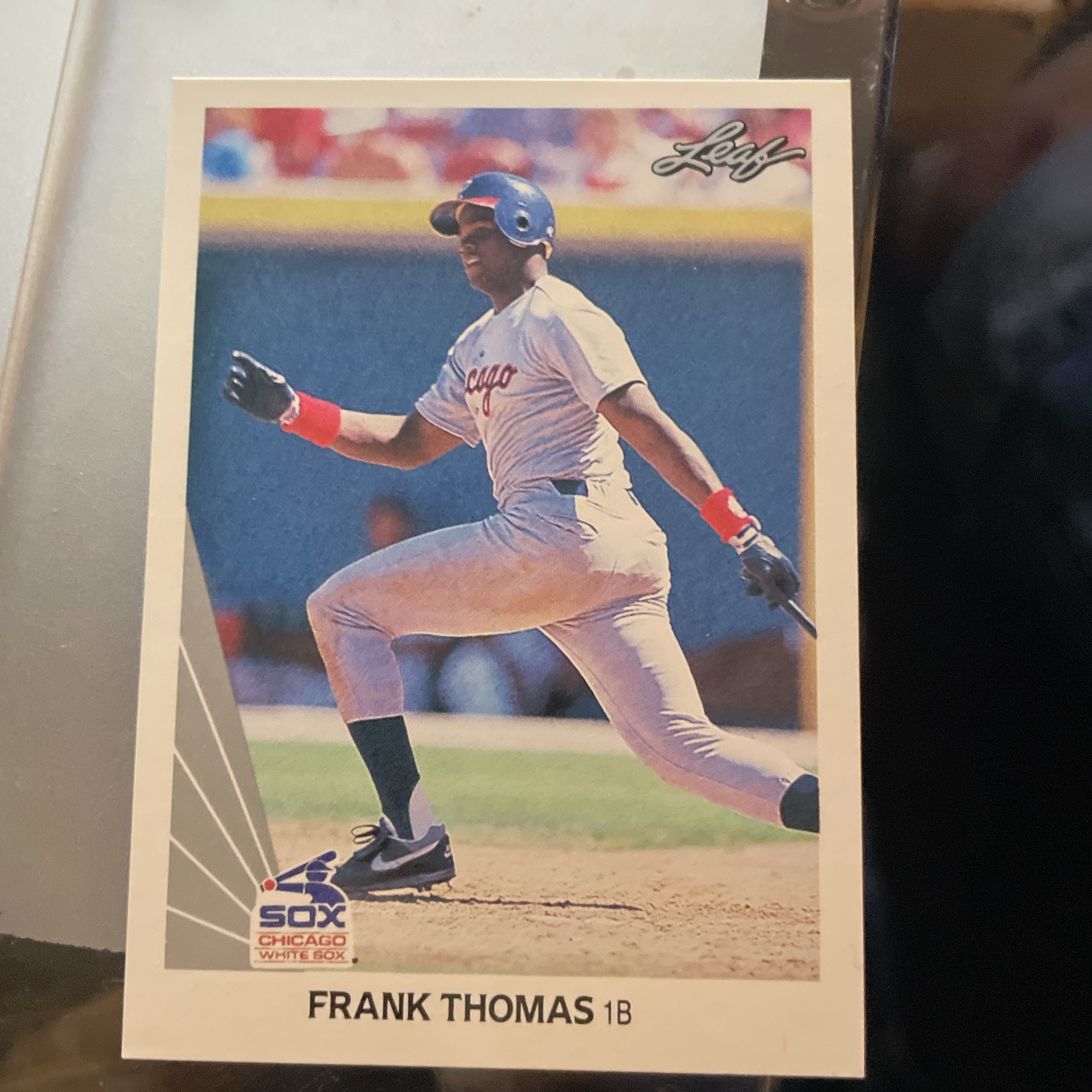 1990 LEAF #300 FRANK THOMAS RC HOF BIG HURT WHITE SOX FAN MUST HAVE