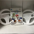 Mario Kart Wii (Nintendo, 2008) W/ MANUEL And 2 Wheels (TESTED)