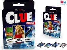 Clue Card Game by Hasbro | Fast Mystery Travel Game for Kids & Families Ages 8+