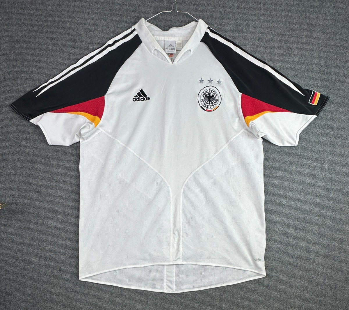 Vintage 2004 Germany Jersey Adidas Mens Large White Euro Cup hOME