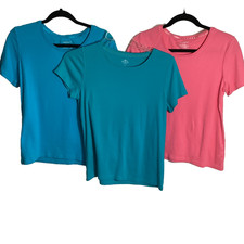3 Women's Short Sleeve Shirts, Size L, Westbound and St. Johns Bay  Lot of 3