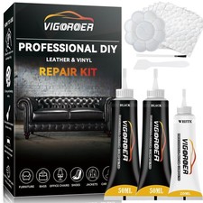 Black Leather Repair Kit for Furniture, Cars, Sofa, Purse, Jacket, Car Interior