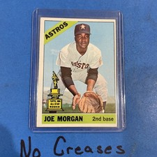 1966 Topps Joe Morgan All-Star Rookie Baseball Card. rookie card picture