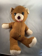 Animal Fair Vintage 1970s Brown Teddy Bear Plush 18"