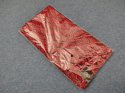 NEW Budo Brothers Tube Bandanna Red Japanese Wave Sun Protection Neck Gaiter