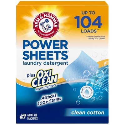 Laundry Detergent Pacs Clean Cotton Scent Stain Remover 104 Count
