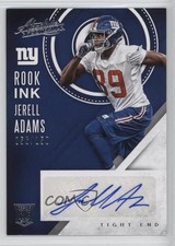 2016 Panini Absolute Rook Ink Silver 56/150 Jerell Adams #24 Auto 0nr3