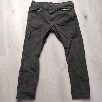 Mott & Bow Jeans Men 36 Green Denim Straight Fit Stretch Comfort Casual