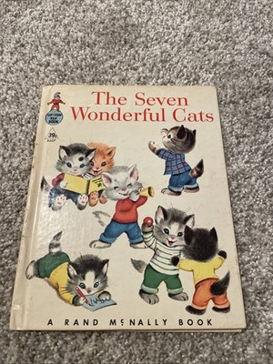 The Seven Wonderful Cats Tip-Top Elf Book 1956, Rand McNally