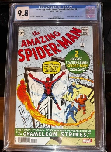 Amazing Spider-Man #1 Facsimile CGC 9.8 (2022) – Rare High Grade Marvel