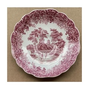 USED J&G Meakin Romantic England Holy Trinity Church Saucers 8 COUNT LOT 4496