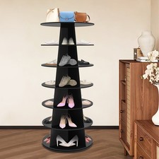 Rotating Shoe Rack, Spinning Shoe Rack, 360�� Revolving Shoe Storage Organizer