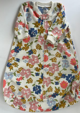 Carter's Baby Girl Floral Fleece Sleep Sack 0-3 Months Zip Wearable Blanket