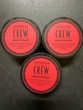 3x American Crew Cream Pomade 3oz Light Hold Low Shine Hair for Men