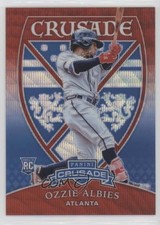 2018 Panini Chronicles Crusade Ruby Wave Prizm /199 Ozzie Albies #25 za5