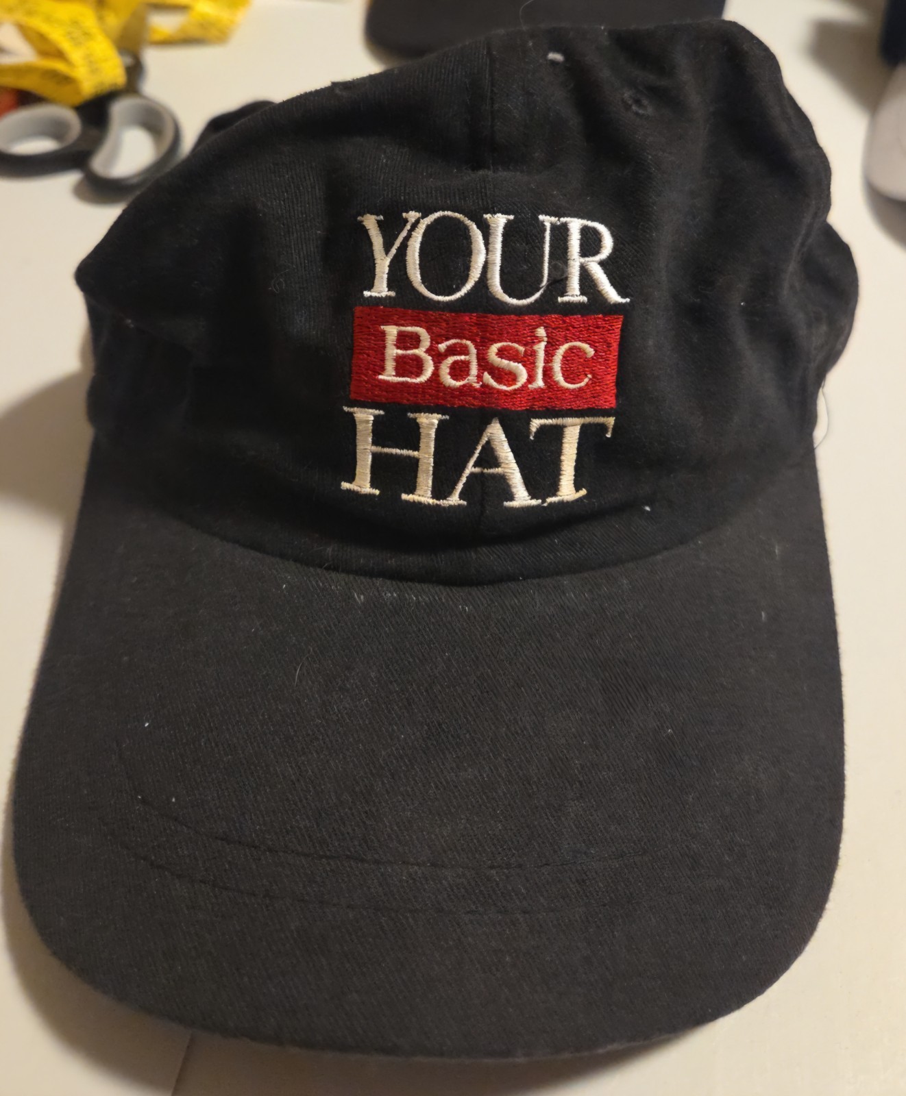 Mens Black Your Basic Hat Basic Brand Cigarettes … - image 1