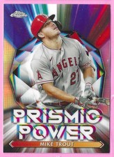 2021 Topps Chrome Baseball Mike Trout Prismic Power Refractor  #PP-2 LA Angels