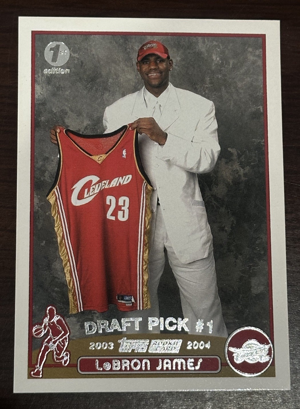 2003 Topps 1st Edition LeBron James Iconic Rookie Card #221 Shipped In 1 Touch!