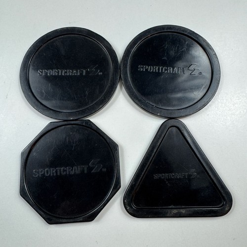 Vintage Sportcraft Shuffleboard Replacement Discs Set of 4 - Mixed Shapes