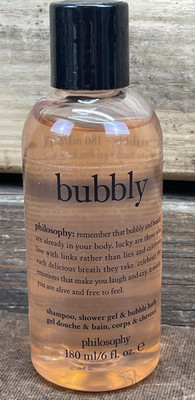 Philosophy Bubbly Shampoo, Shower Gel and Bubble Bath 6 oz NEW SEALED