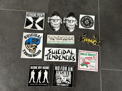 Sticker-Straight Edge-Judge-Gorilla Biscuits-Side by Side-Suicidal-Turning Point