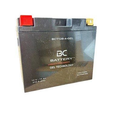 BC BATTERY Motorrad Starterbatterie mit GEL 12V 10Ah BCT12B-4-GEL Moto&Scooter, 