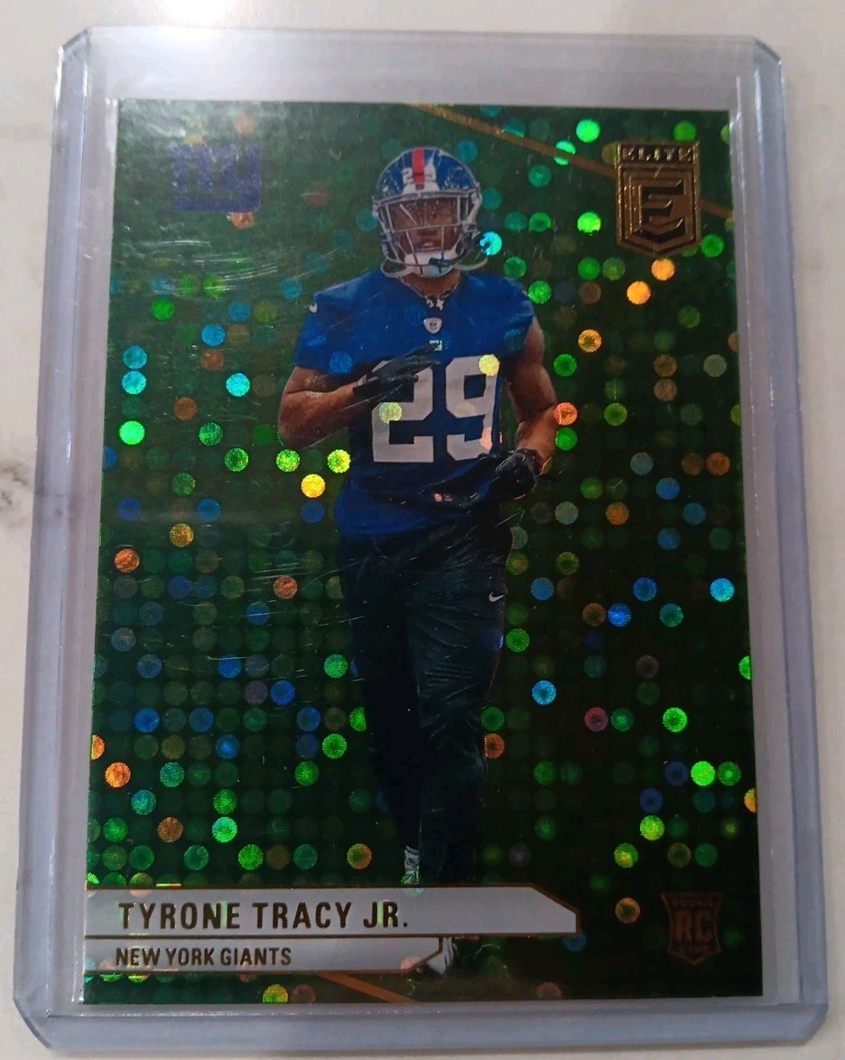 2024 Panini Donruss Elite - Rookies Tyrone Tracy Jr. #144 Green Disco (RC)
