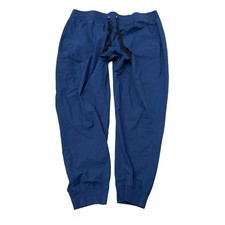 Carhartt Men's Navy Blue Jogger Scrub Pants Elastic Waist Cargo Pockets Size 2XL