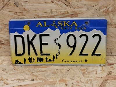 NUMMERNSCHILD USA - ALASKA - GOLDRUSH - GOLDRAUSCH - CENTENNIAL - 922