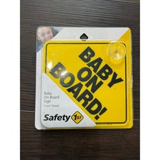 Safety 1st Baby On Board Sign, Model No. 48918