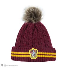 Harry Potter Gryffindor Pom Pom Beanie Officially Licensed Red Yellow