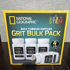 National Geographic Rock Tumbler Grit and Polish Refill Kit Tumbling Grit NEW