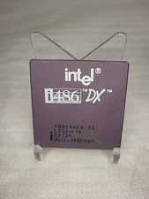 486DX-33 Intel A89486DX-33 rare spec SX729 vintage CPU GOLD. UNTESTED