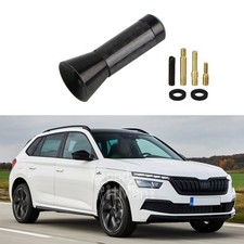 3,5cm Auto Antenne Kurzstab Dachantenne Carbon-Optik AM/FM Radio für Skoda Kamiq