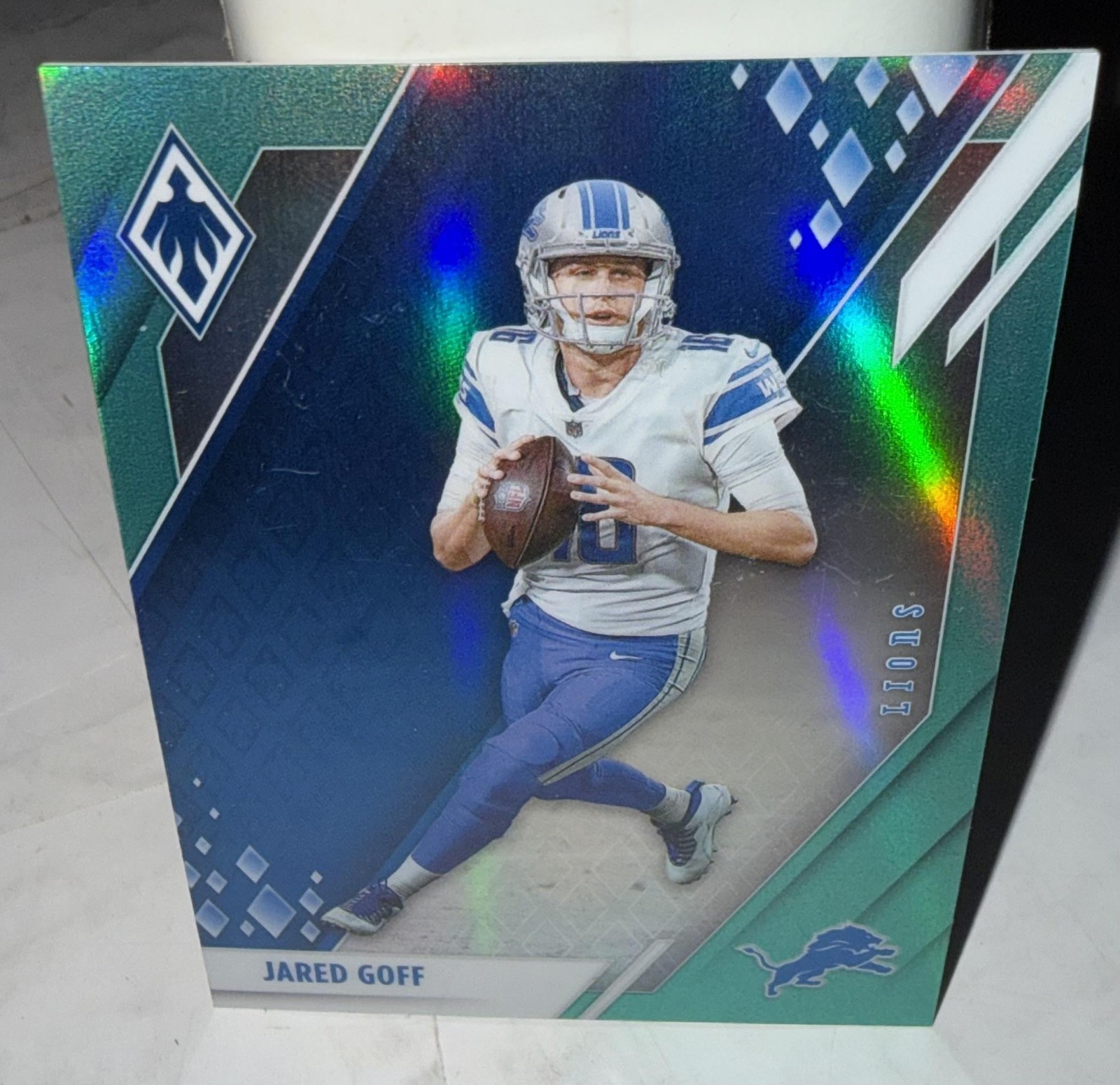 Jared Goff 2021 Panini Phoenix Teal #36 050/150 Detroit Lions NFL Football Card