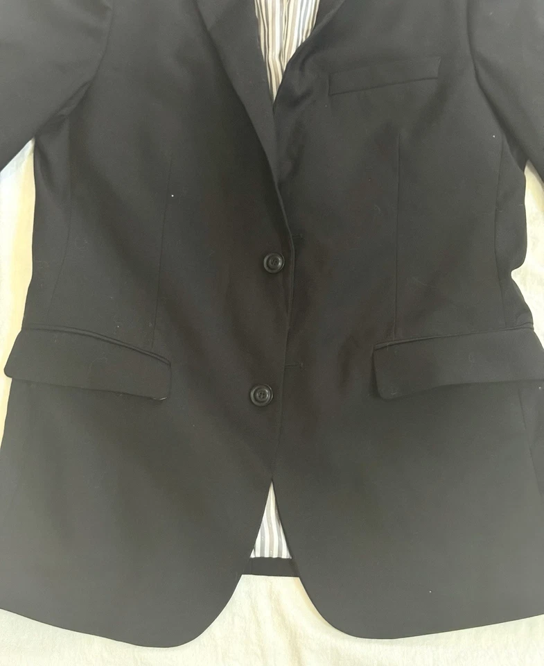 West End черный Sport пальто MP3 с подкладкой Blazer унисекс современный крой куртка Crown логотип - Изображение 4 из 4